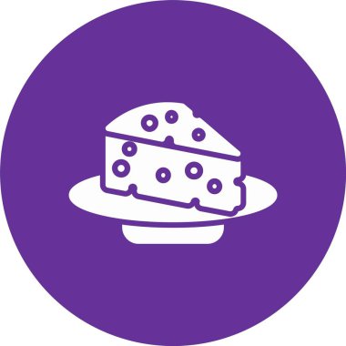 Peynir Servisi Kabartma Çemberi Simgesi