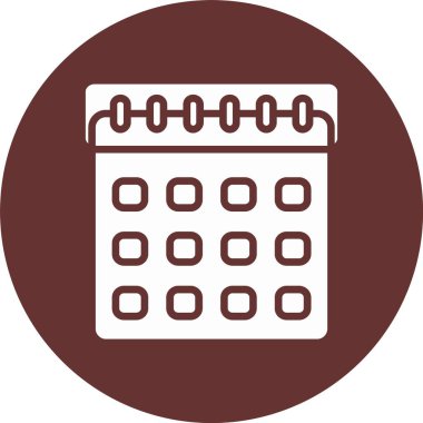 Calander Kabartma Çemberi Simgesi