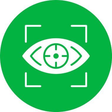 Vektör Kabartma Çemberi Simgesini Odakla