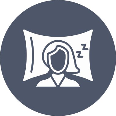 Uyuyan Kabartma Çemberi Simgesi