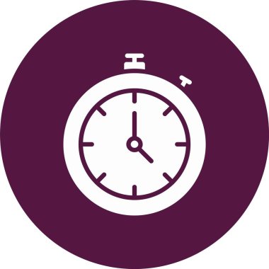 Kronometre Kabartma Çemberi Simgesi