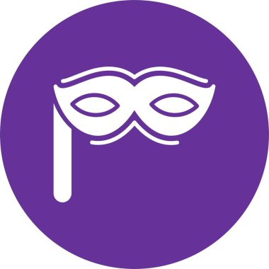 Maske Kabartma Çemberi Simgesi