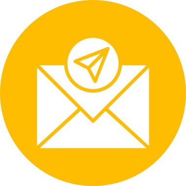 Posta Kabartma Çemberi Simgesini Gönder