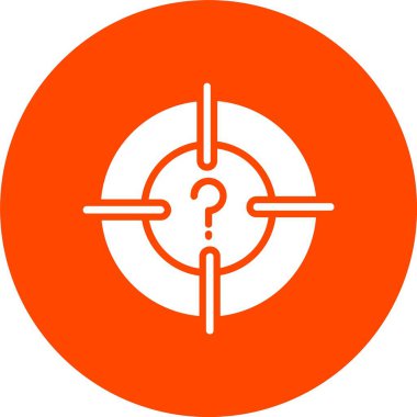 Soru Kabartma Çemberi Simgesi