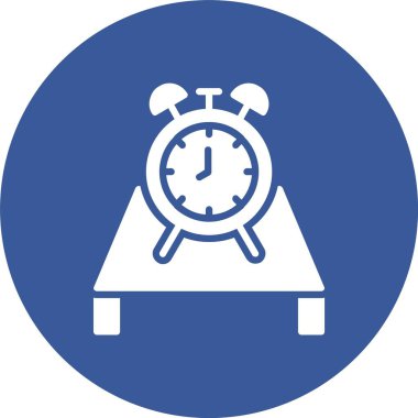 Masa Saati Kabartma Çemberi Simgesi