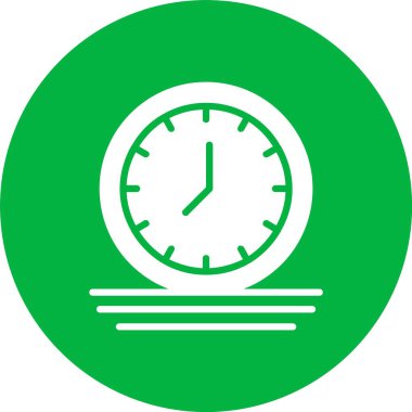 Saat Kabartma Çemberi Simgesi