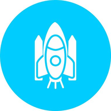 Uzay Mekiği Kabartma Çemberi Simgesi