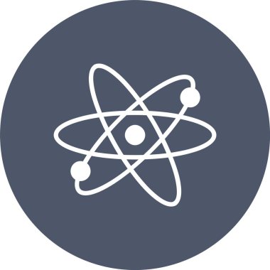 Nükleer Güç Sembol Kabartma Çemberi Simgesi Simgesi