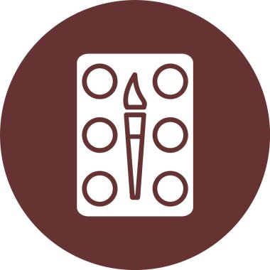 Suluboya Kabartma Çemberi Simgesi