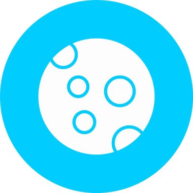 Ay Yüzey Kabartma Çemberi Simgesi