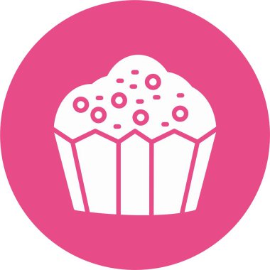 Cupcake Kabartma Çemberi Simgesi