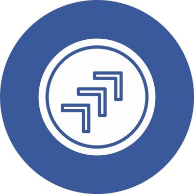 Sağ Ok Kabartma Çemberi Simgesi