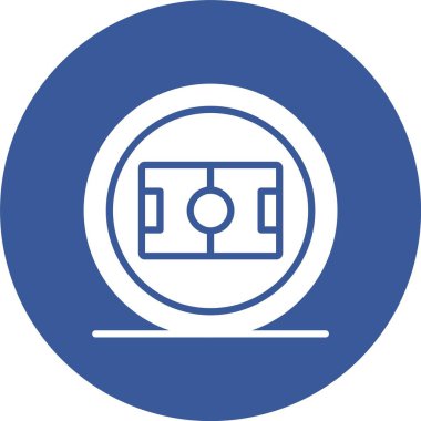 Futbol Sahası Kabartma Çemberi Simgesi