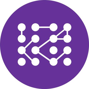 Yapılandırılmamış Veri Kabartma Çemberi Simgesi