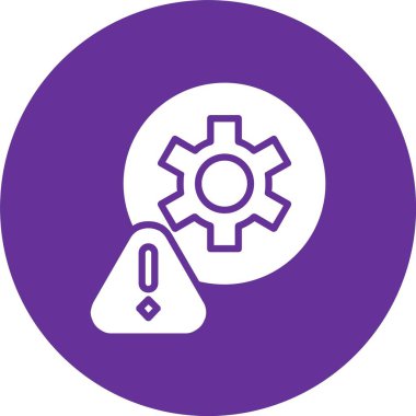 Risk Yönetimi Kabartma Çemberi Simgesi