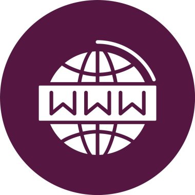 Web Kabartma Çemberi Simgesi