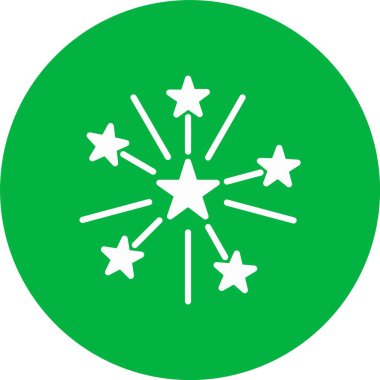 Havai fişek Kabartma Çemberi Simgesi