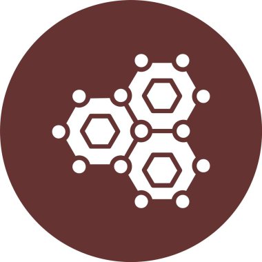 Molekül Kabartma Çemberi Simgesi