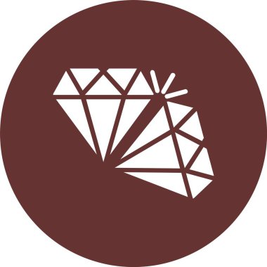 Elmas Kabartma Çemberi Simgesi