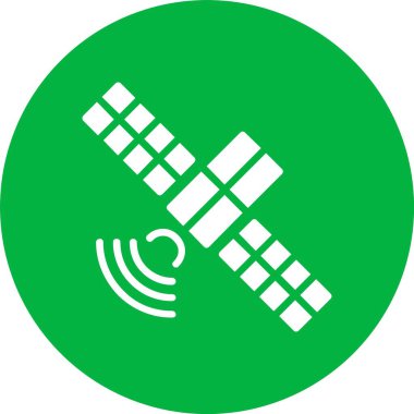 Uydu Kabartma Çemberi Simgesi