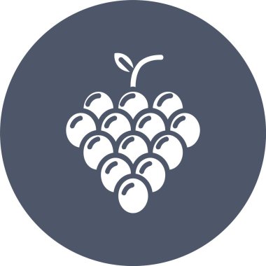 Üzüm Kabartma Çemberi Simgesi