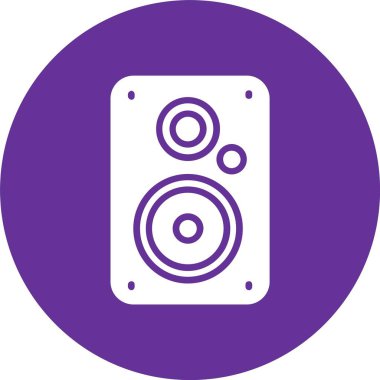 Hoparlör Kabartma Çemberi Simgesi