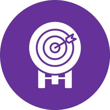 Dartboard Kabartma Çemberi Simgesi