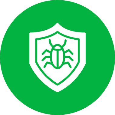 Antivirüs Kabartma Çemberi Simgesi