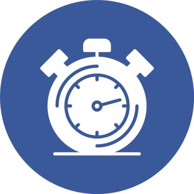 Stopwatch Kabartma Çemberi Simgesi