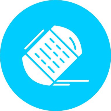 Silgi Kabartma Çemberi Simgesi