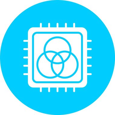 Rgb Kabartma Çemberi Simgesi