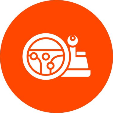 Oyun Çarkı Kabartma Çemberi Simgesi