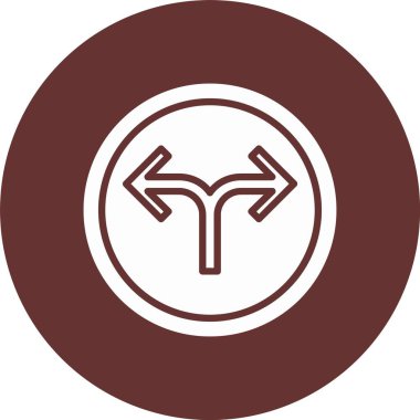 Alternatif Ok Kabartma Çemberi Simgesi