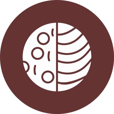 Ay Tutulması Kabartma Çemberi Simgesi