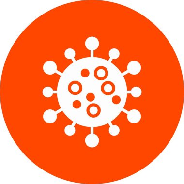 Virüs Kabartma Çemberi Simgesi