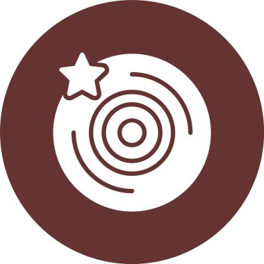 Vinil Kabartma Çemberi Simgesi