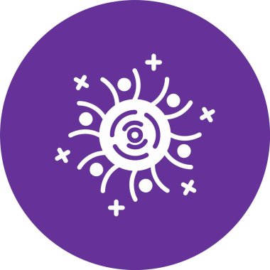 Kara Delik Kabartma Çemberi Simgesi