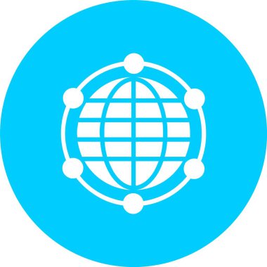 Hizmet genel ağı Kabartma Çemberi Simgesi