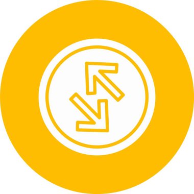 Exchang Arrow Kabartma Çemberi Simgesi