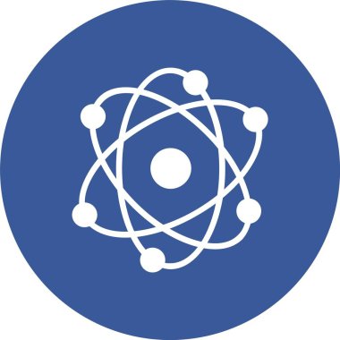 Atom Kabartma Çemberi Simgesi