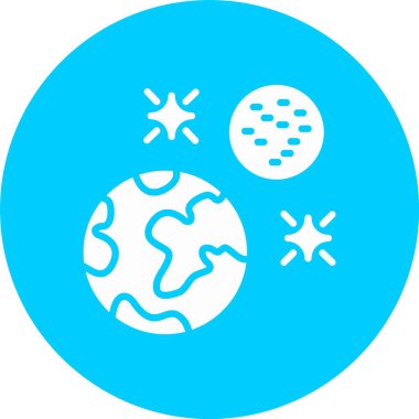 Gezegen Kabartma Çemberi Simgesi