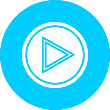 Düğme Kabartma Çemberi Simgesini Çal