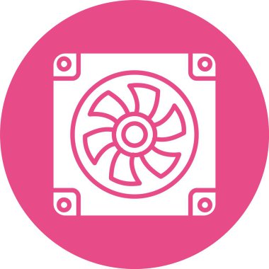 Fan Kabartma Çemberi Simgesi