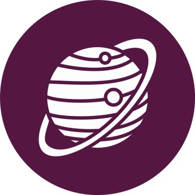 Satürn Kabartma Çemberi Simgesi