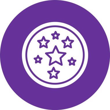 Yıldızlar Kabartma Çemberi Simgesi