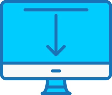 Arayüz Dolu Mavi Simge