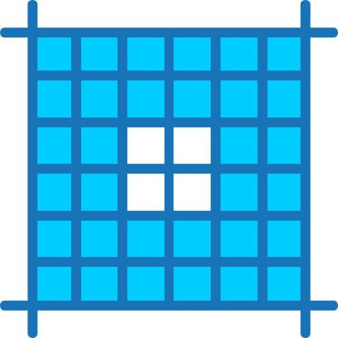 Izgara Doldurulmuş Mavi Simge