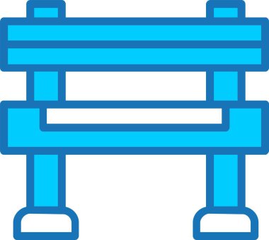 Bariyer Doldurulmuş Mavi Simge