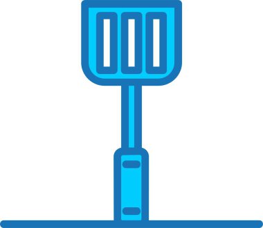 Lastik Spatula Mavi Simge Dolduruldu