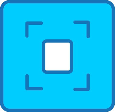 Odaklanmış Mavi Simge